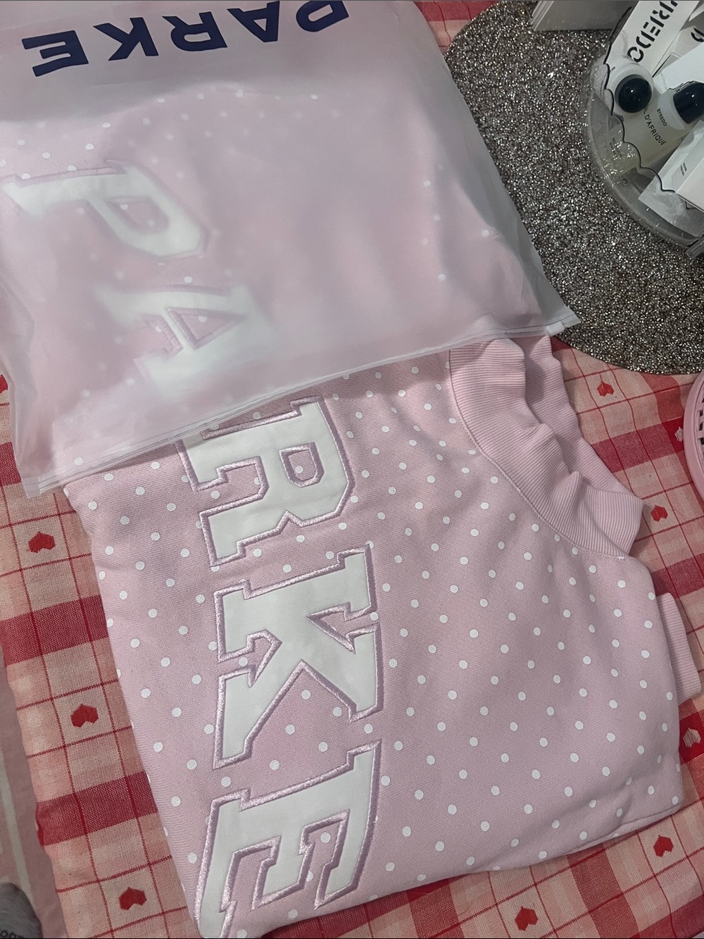 Parke Polkadot Sprinkle Mockneck in L/XL